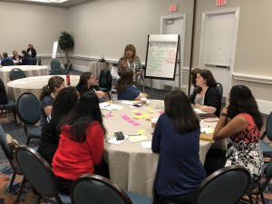 A group of women share ideas at Women Who Test 2019